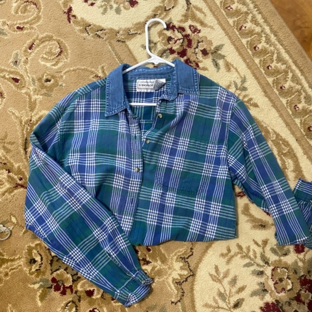 Vintage plaid button up